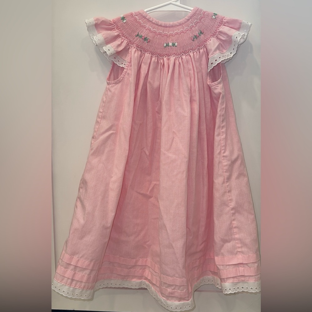 Be Mine Smocked Pink Dress